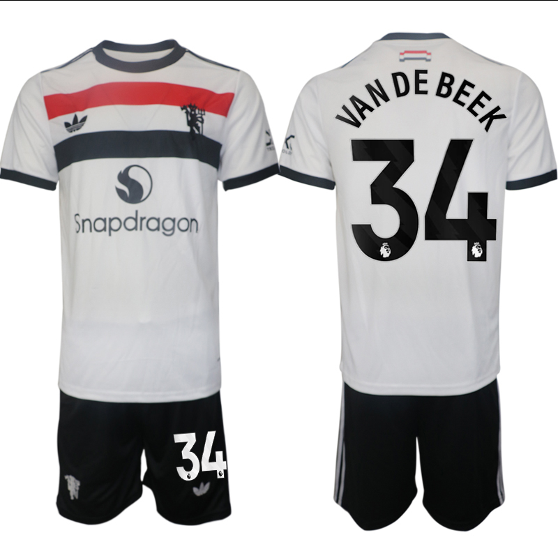 Men 2024-2025 Club Manchester United away white #34 Soccer Jersey->indianapolis colts->NFL Jersey